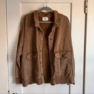 brown vintage looking shacket
